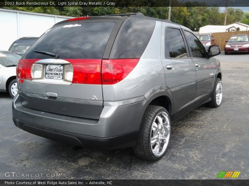 Light Spiral Gray Metallic / Gray 2003 Buick Rendezvous CX