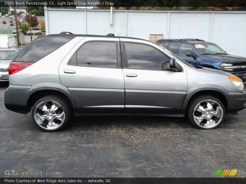 Light Spiral Gray Metallic / Gray 2003 Buick Rendezvous CX