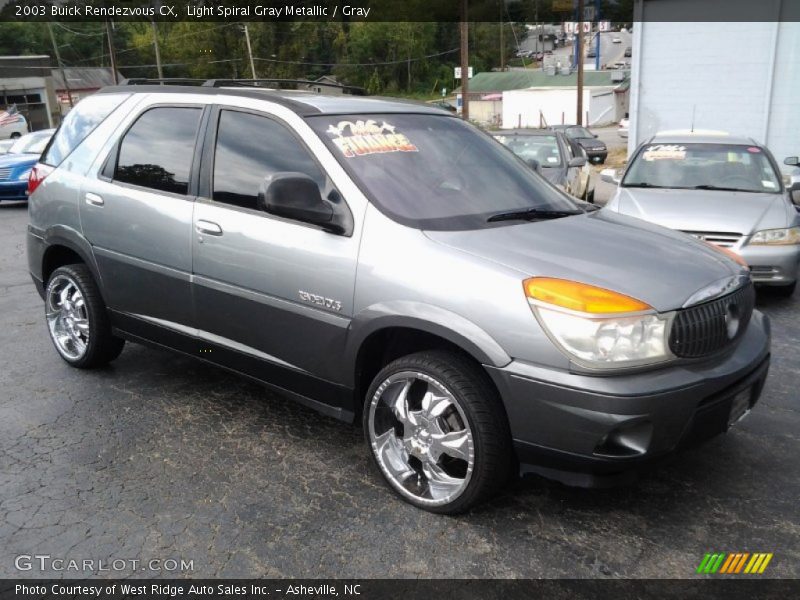 Light Spiral Gray Metallic / Gray 2003 Buick Rendezvous CX