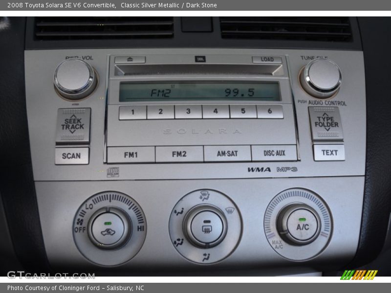 Classic Silver Metallic / Dark Stone 2008 Toyota Solara SE V6 Convertible