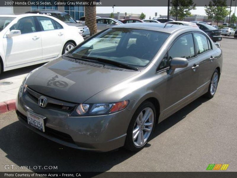 Galaxy Gray Metallic / Black 2007 Honda Civic Si Sedan