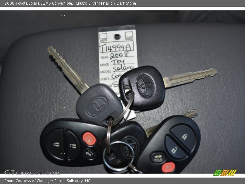Classic Silver Metallic / Dark Stone 2008 Toyota Solara SE V6 Convertible