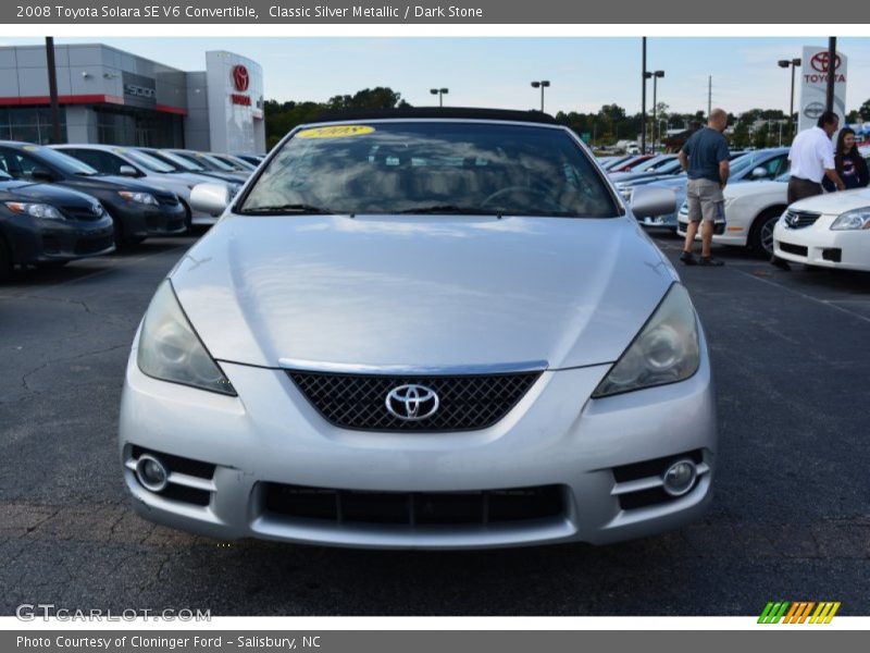 Classic Silver Metallic / Dark Stone 2008 Toyota Solara SE V6 Convertible