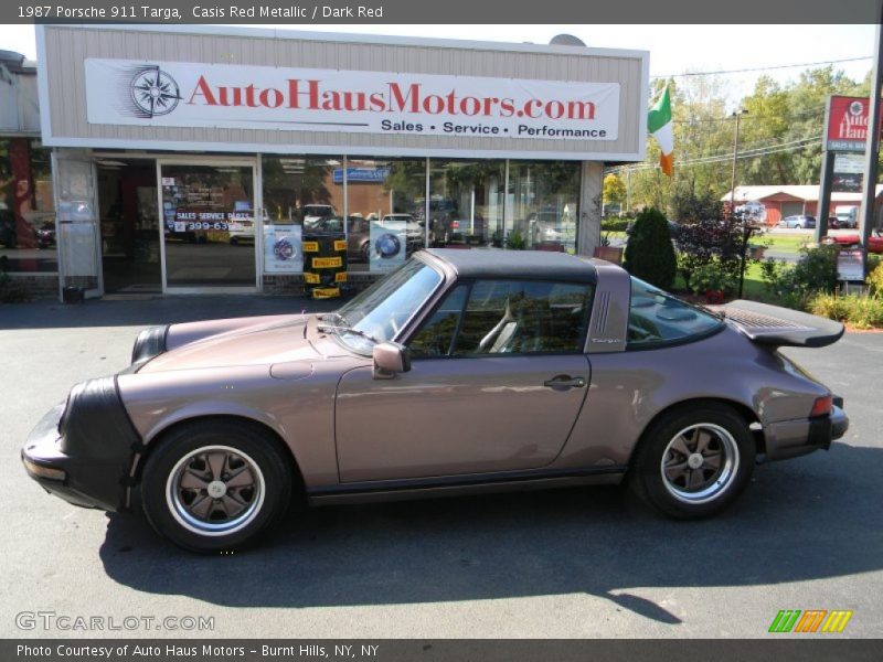 Casis Red Metallic / Dark Red 1987 Porsche 911 Targa