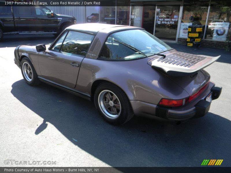 Casis Red Metallic / Dark Red 1987 Porsche 911 Targa