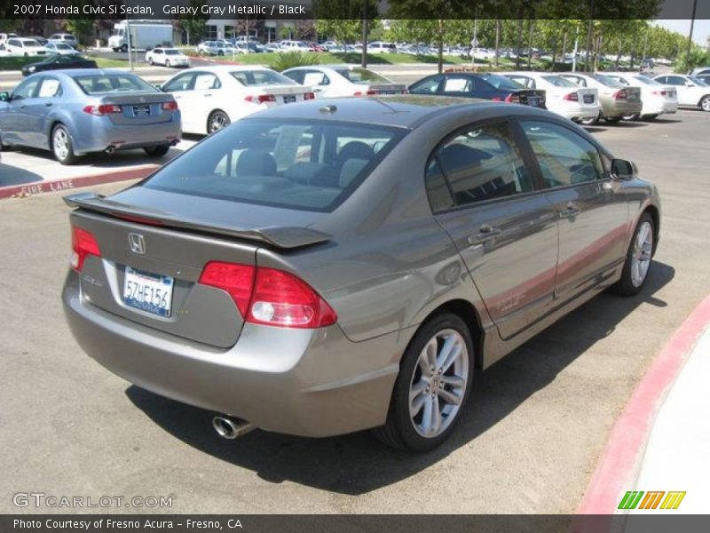Galaxy Gray Metallic / Black 2007 Honda Civic Si Sedan