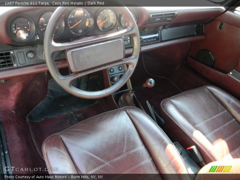 Casis Red Metallic / Dark Red 1987 Porsche 911 Targa