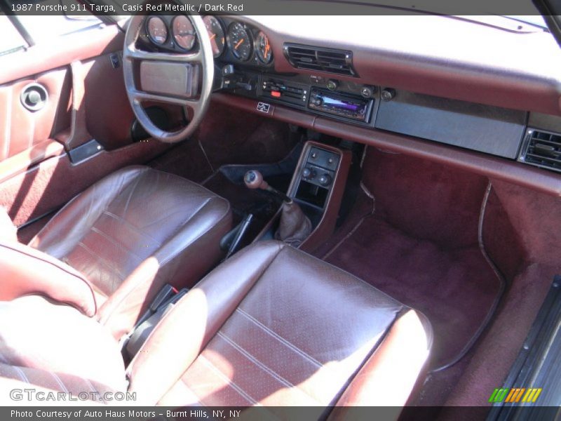  1987 911 Targa Dark Red Interior