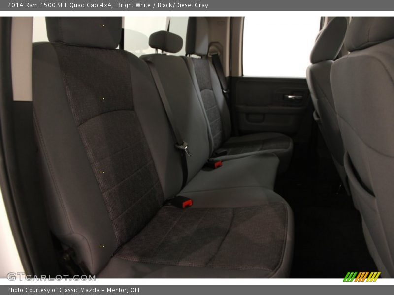 Bright White / Black/Diesel Gray 2014 Ram 1500 SLT Quad Cab 4x4
