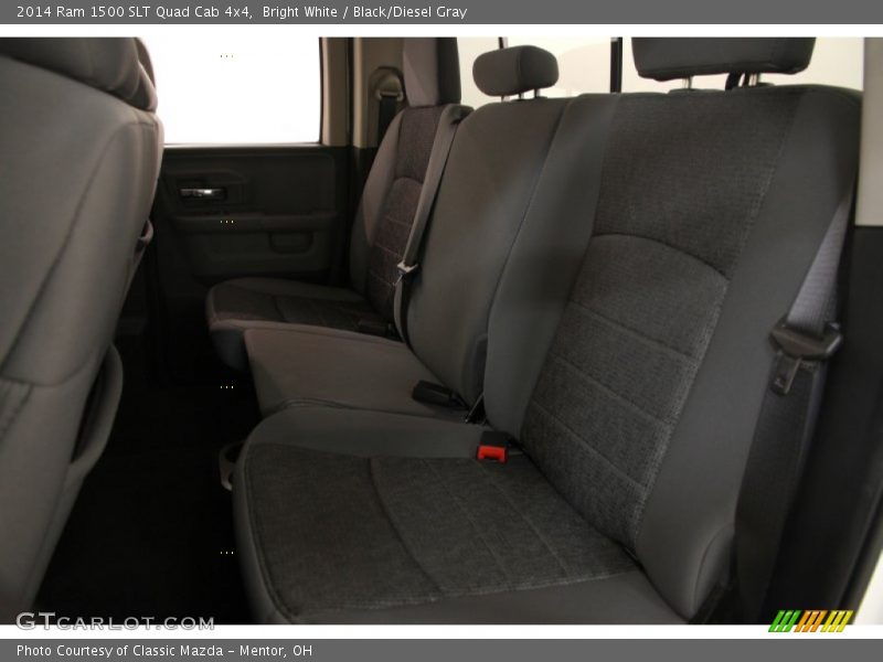 Bright White / Black/Diesel Gray 2014 Ram 1500 SLT Quad Cab 4x4
