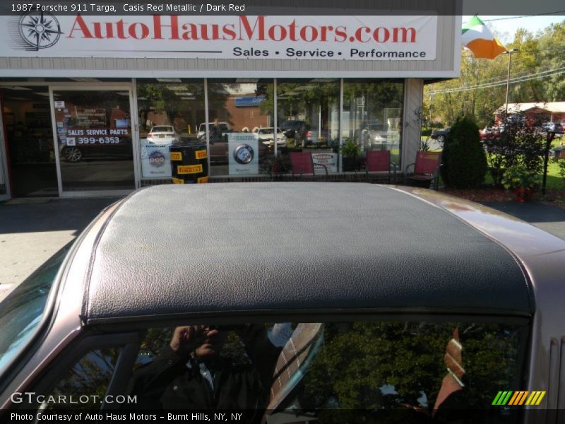 Casis Red Metallic / Dark Red 1987 Porsche 911 Targa
