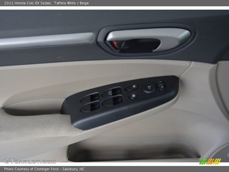 Taffeta White / Beige 2011 Honda Civic EX Sedan