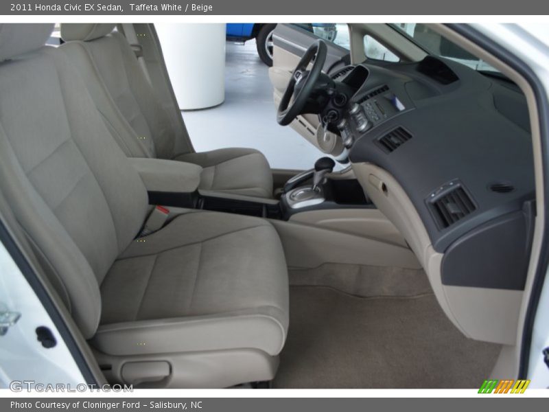 Taffeta White / Beige 2011 Honda Civic EX Sedan