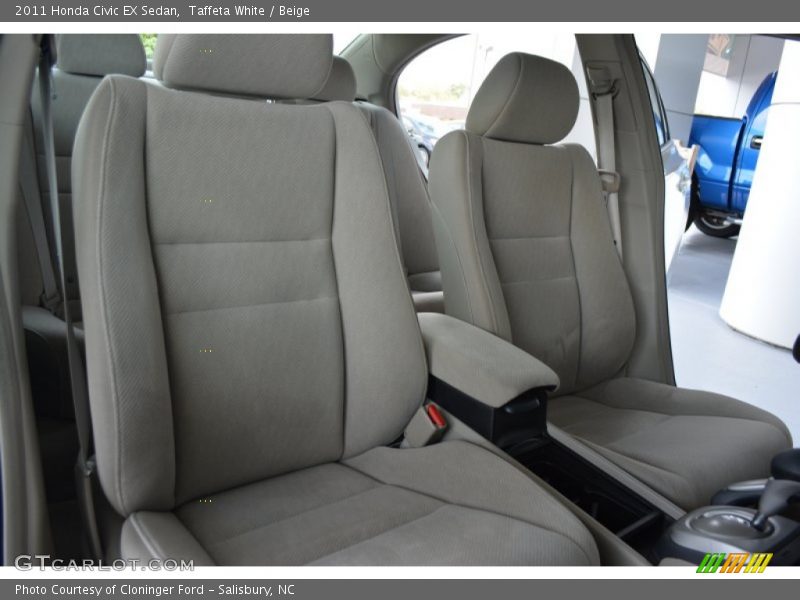 Taffeta White / Beige 2011 Honda Civic EX Sedan