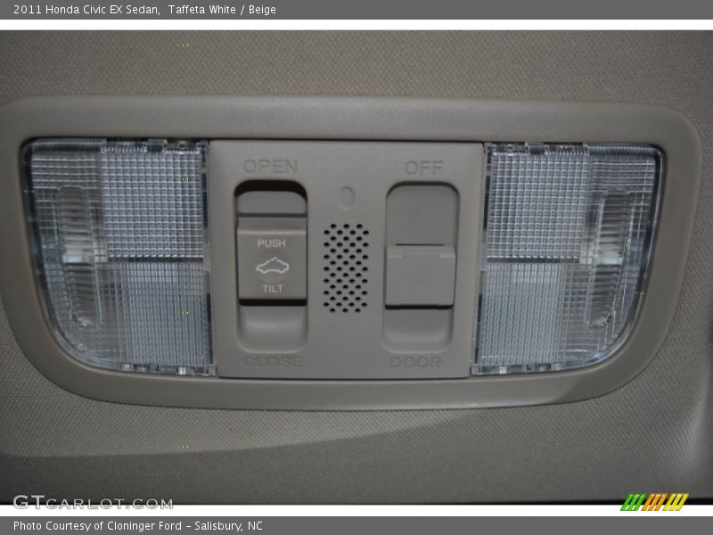 Taffeta White / Beige 2011 Honda Civic EX Sedan