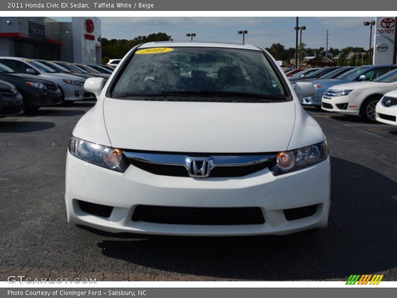 Taffeta White / Beige 2011 Honda Civic EX Sedan