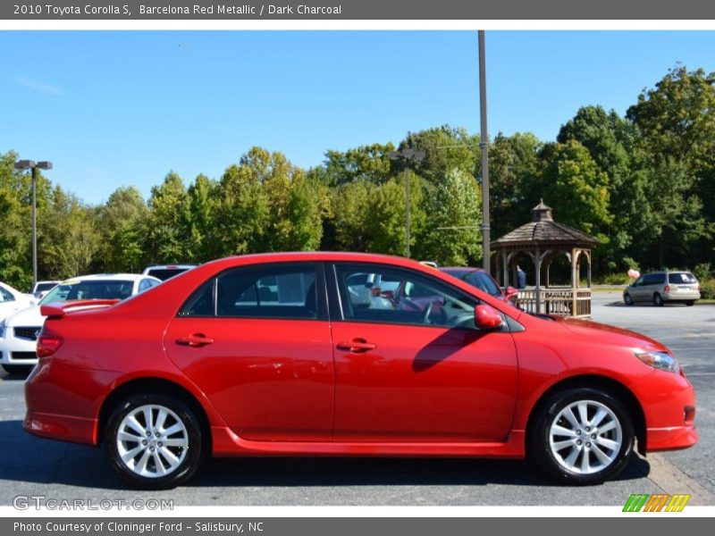 Barcelona Red Metallic / Dark Charcoal 2010 Toyota Corolla S