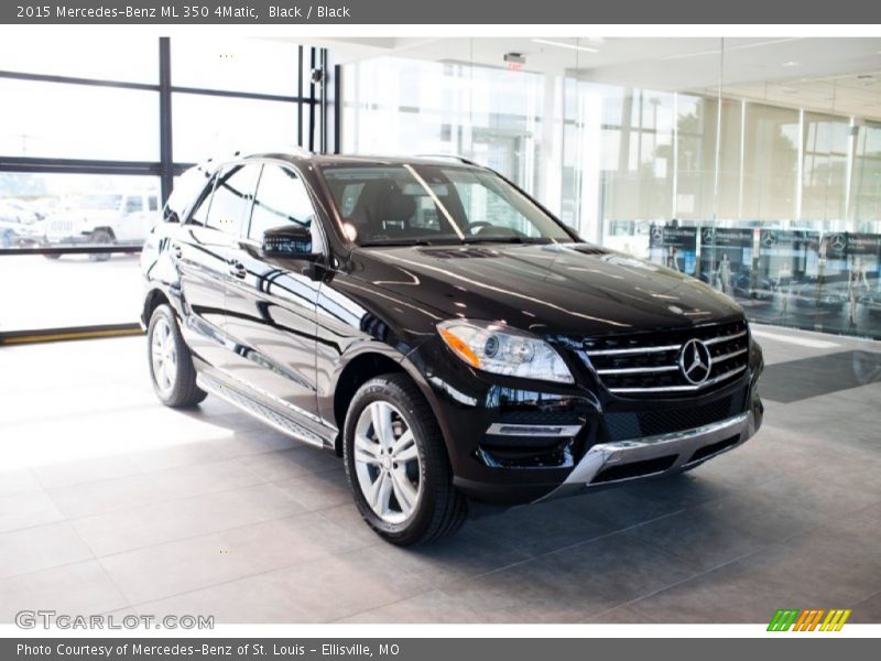 Black / Black 2015 Mercedes-Benz ML 350 4Matic