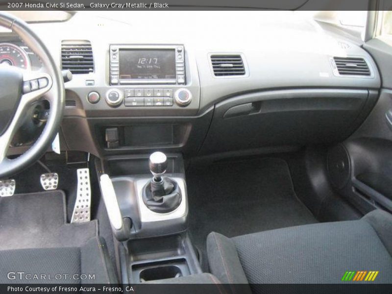 Galaxy Gray Metallic / Black 2007 Honda Civic Si Sedan