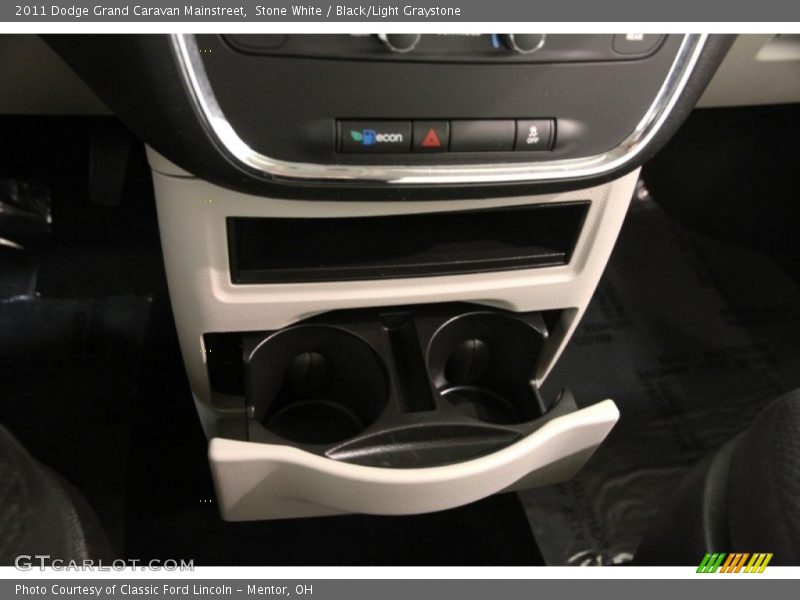 Stone White / Black/Light Graystone 2011 Dodge Grand Caravan Mainstreet
