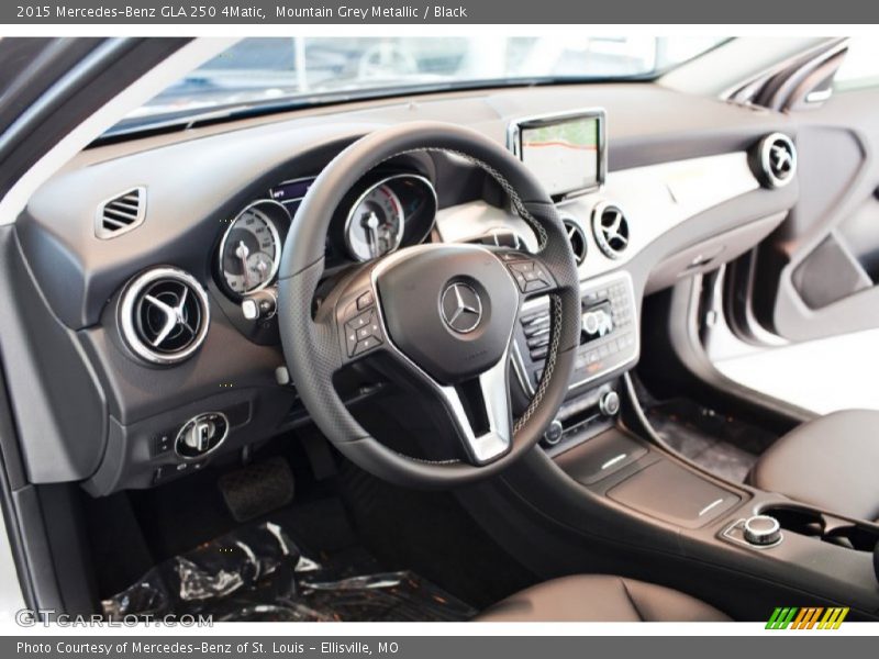 Mountain Grey Metallic / Black 2015 Mercedes-Benz GLA 250 4Matic