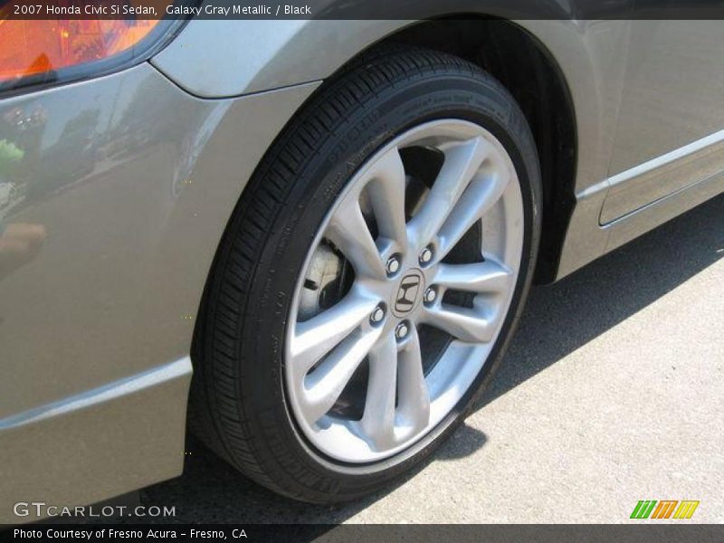 Galaxy Gray Metallic / Black 2007 Honda Civic Si Sedan