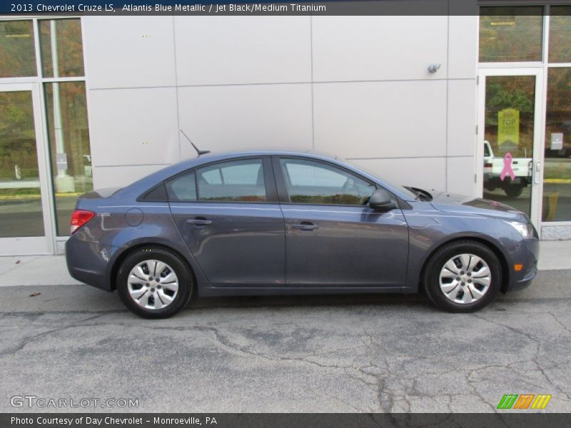 Atlantis Blue Metallic / Jet Black/Medium Titanium 2013 Chevrolet Cruze LS