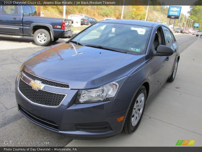 Atlantis Blue Metallic / Jet Black/Medium Titanium 2013 Chevrolet Cruze LS