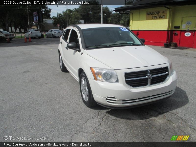 Stone White / Pastel Pebble Beige 2008 Dodge Caliber SXT