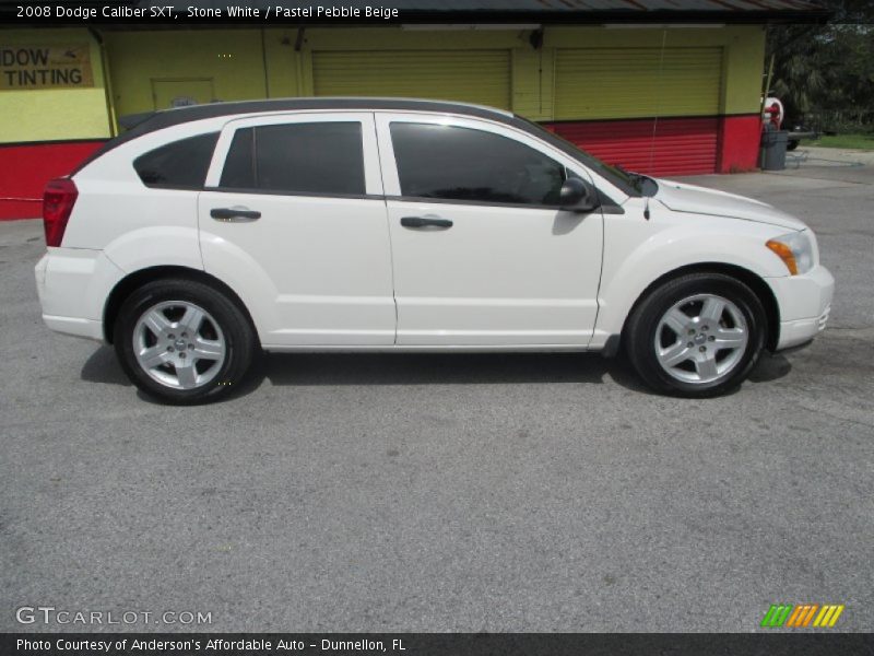 Stone White / Pastel Pebble Beige 2008 Dodge Caliber SXT