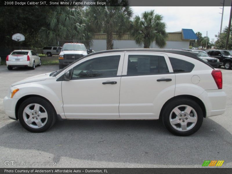 Stone White / Pastel Pebble Beige 2008 Dodge Caliber SXT