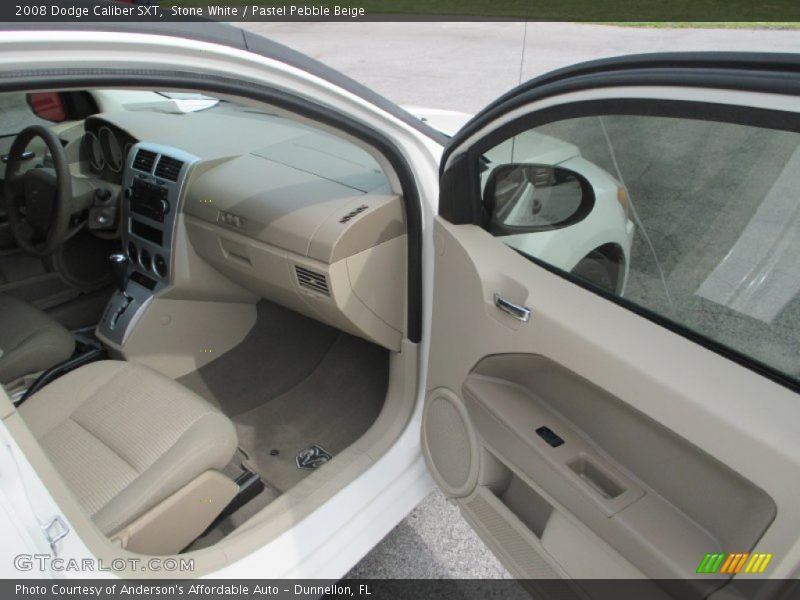 Stone White / Pastel Pebble Beige 2008 Dodge Caliber SXT