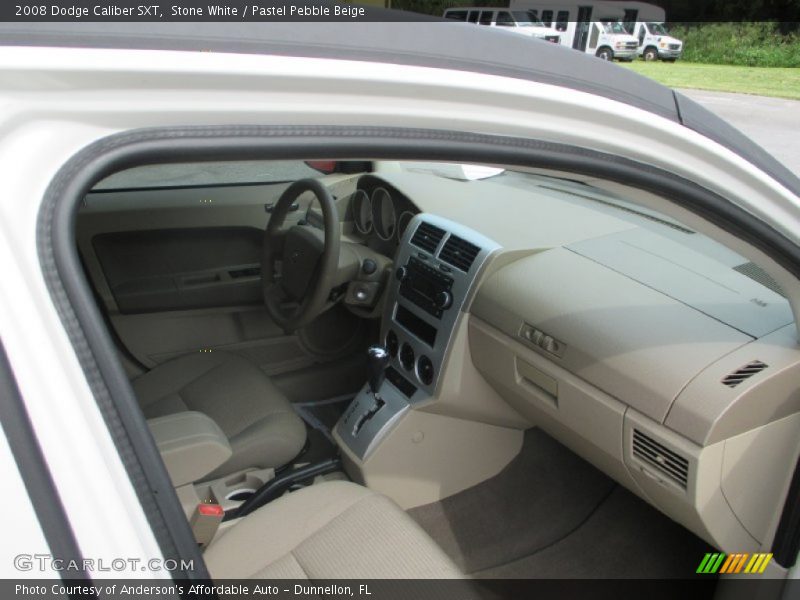 Stone White / Pastel Pebble Beige 2008 Dodge Caliber SXT