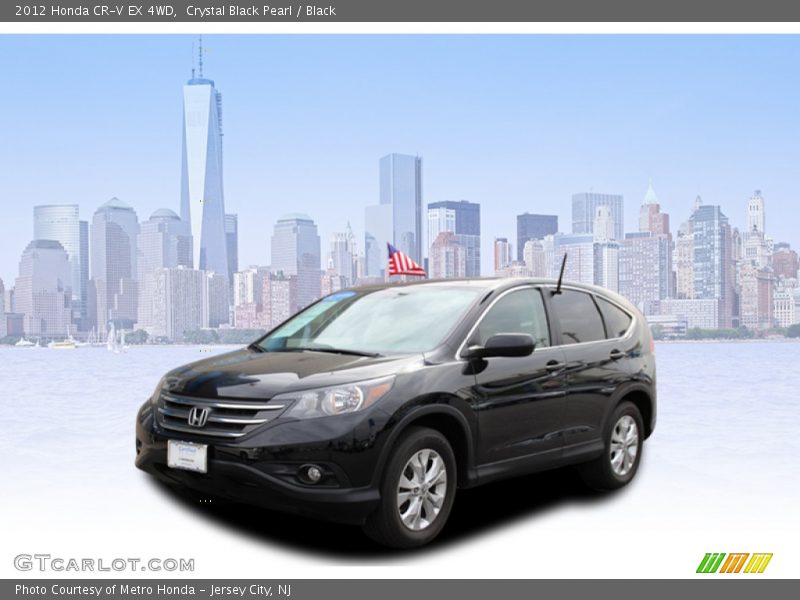 Crystal Black Pearl / Black 2012 Honda CR-V EX 4WD