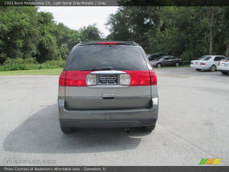 Light Spiral Gray Metallic / Gray 2003 Buick Rendezvous CX