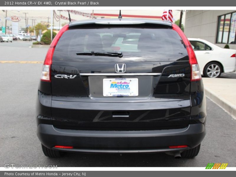 Crystal Black Pearl / Black 2012 Honda CR-V EX 4WD