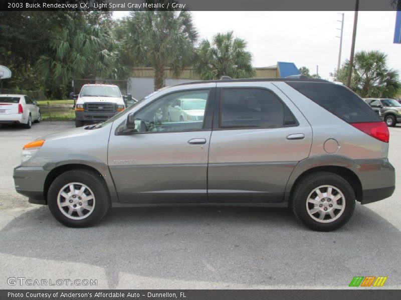 Light Spiral Gray Metallic / Gray 2003 Buick Rendezvous CX