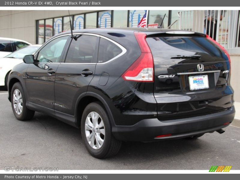 Crystal Black Pearl / Black 2012 Honda CR-V EX 4WD