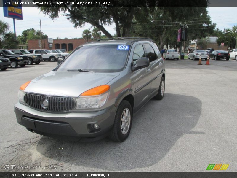 Light Spiral Gray Metallic / Gray 2003 Buick Rendezvous CX