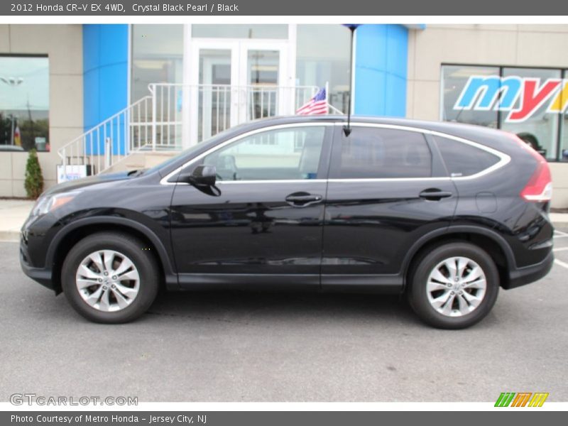 Crystal Black Pearl / Black 2012 Honda CR-V EX 4WD