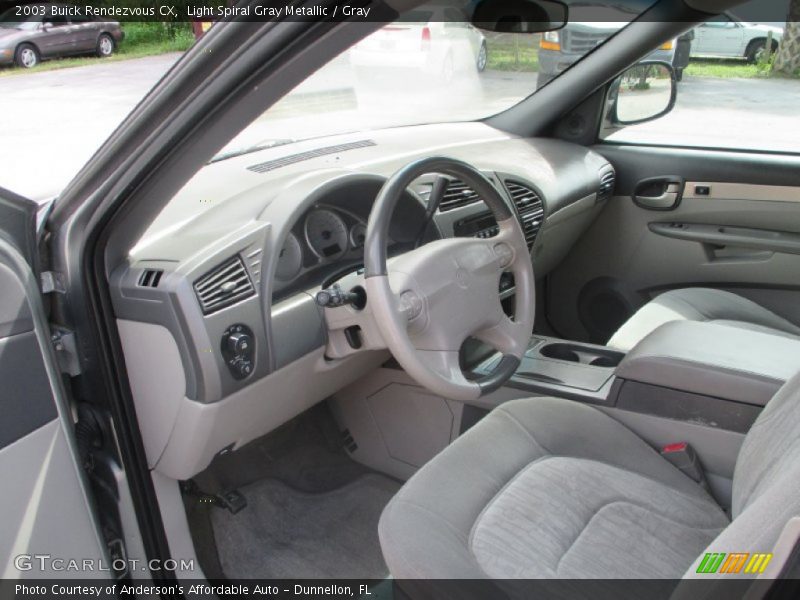 Light Spiral Gray Metallic / Gray 2003 Buick Rendezvous CX