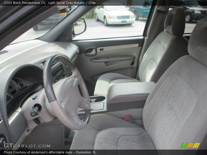 Light Spiral Gray Metallic / Gray 2003 Buick Rendezvous CX