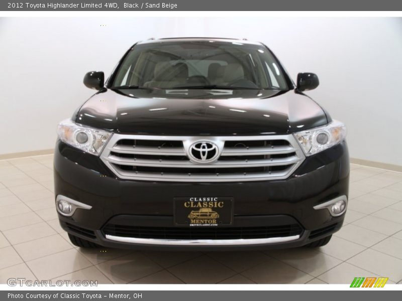 Black / Sand Beige 2012 Toyota Highlander Limited 4WD