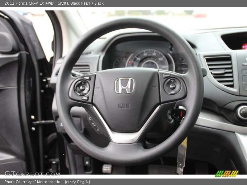 Crystal Black Pearl / Black 2012 Honda CR-V EX 4WD