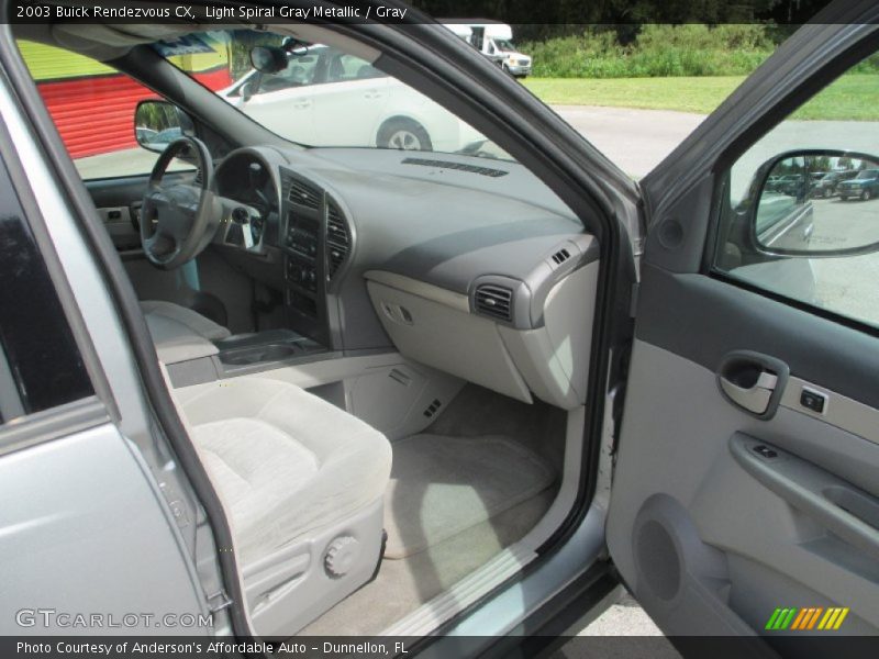 Light Spiral Gray Metallic / Gray 2003 Buick Rendezvous CX