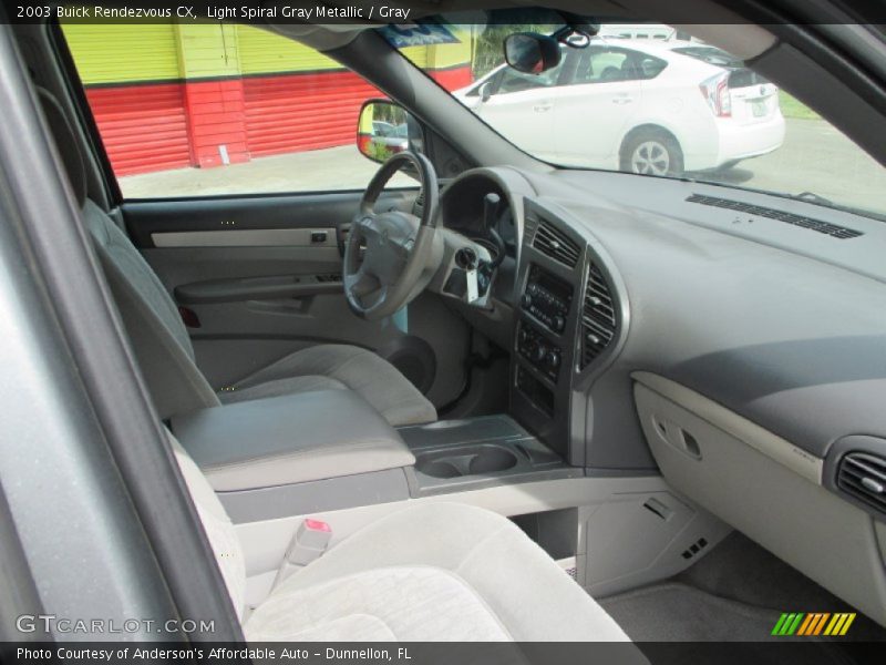 Light Spiral Gray Metallic / Gray 2003 Buick Rendezvous CX