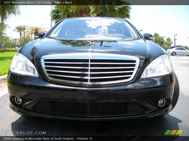 Black / Black 2007 Mercedes-Benz S 550 Sedan