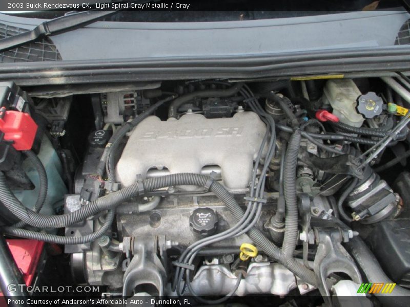 Light Spiral Gray Metallic / Gray 2003 Buick Rendezvous CX