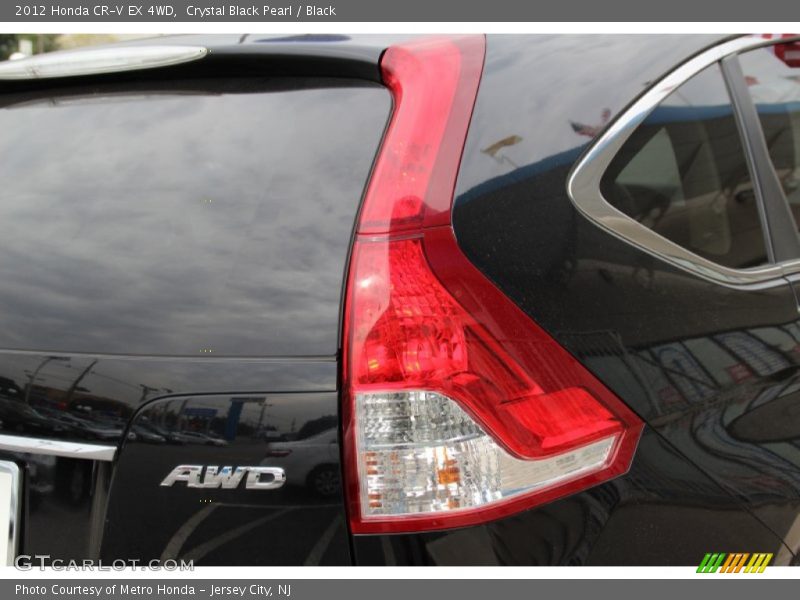 Crystal Black Pearl / Black 2012 Honda CR-V EX 4WD