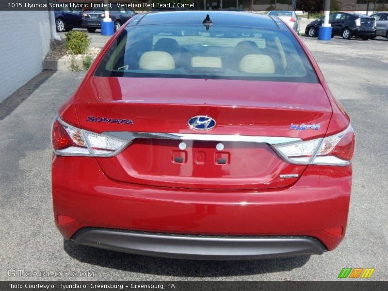 Venetian Red Pearl / Camel 2015 Hyundai Sonata Hybrid Limited